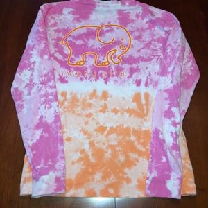 Ivory Ella tie dye long sleeve t shirt